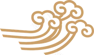 中式传统祥云中国风古典水纹吉祥图案免抠