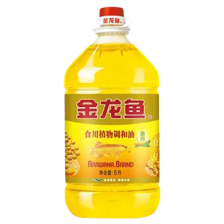 金龙鱼调和油5升 (2)超市商品白底图免抠实物摄影png格式图片透明底