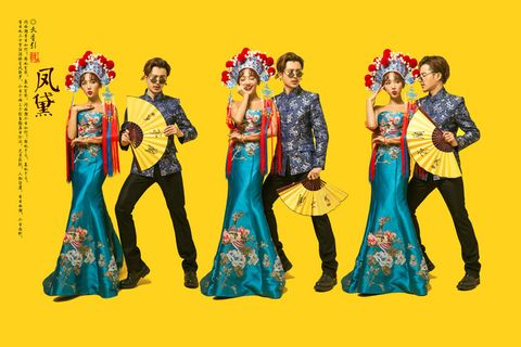 中华式结婚婚礼背景