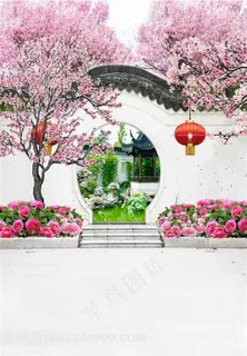 花园拱门摄影背景图片 花园拱门摄影背景图片