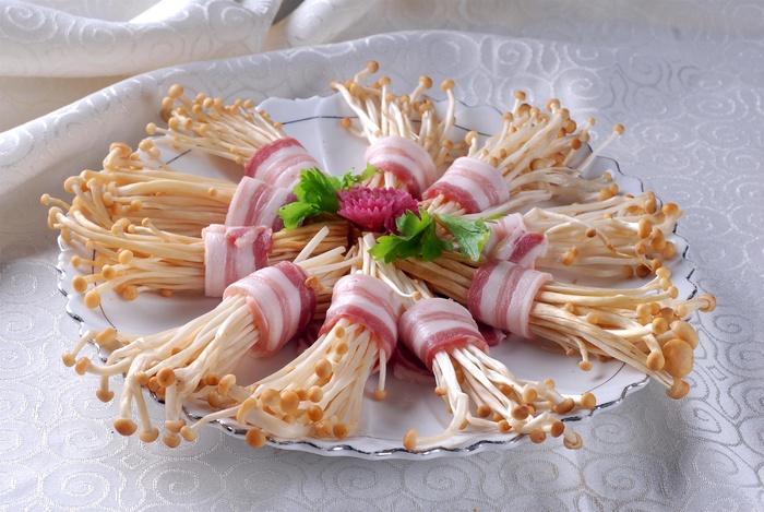 蘑菇香菇金针菇杂菇菌类美食素菜