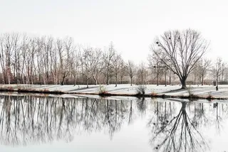 冬天白雪背景风景