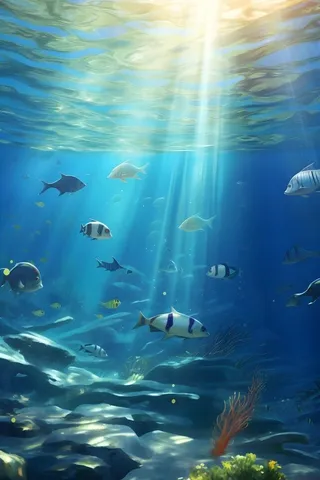 海底海洋鱼背景