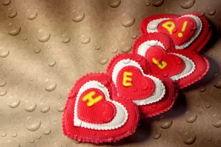 七夕爱心背景图片