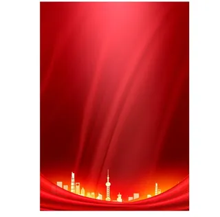 竖版红色城市背景