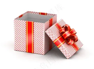 红点点方形礼盒