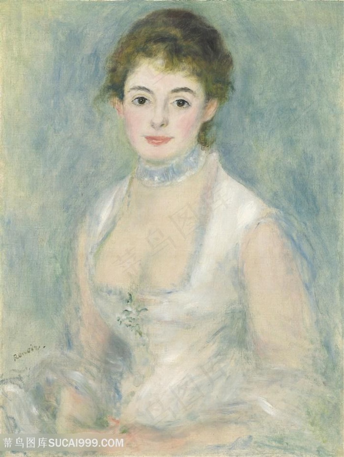 美女小姐肖像艺术油画图片素材