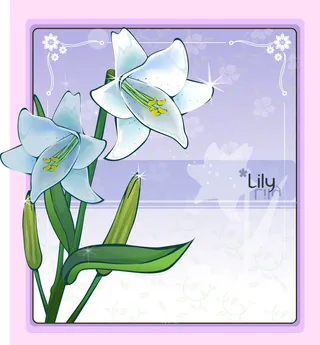 手绘花卉装饰边框背景