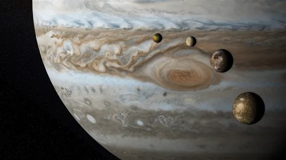 木星与其卫星图片 木星与其卫星图片
