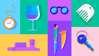 梳子 钥匙 海报 闹钟 背景