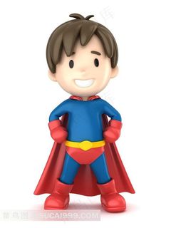 可爱超人男孩图