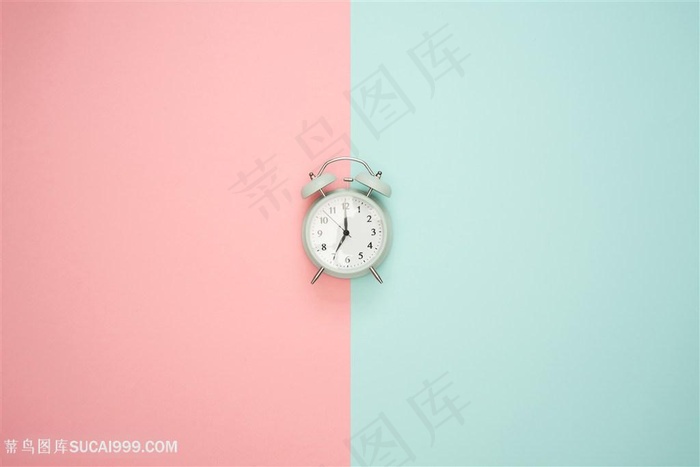钟表双色简约背景图