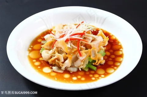 葱油淋螺片菜肴 葱油淋螺片菜肴