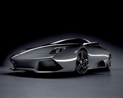 超级跑车-金属灰的兰博基尼