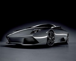 超级跑车-金属灰的兰博基尼