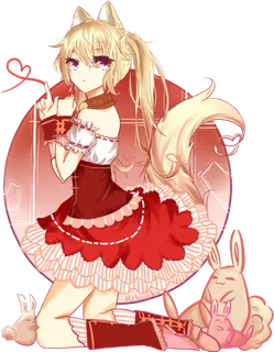 猫系女孩素材卡通