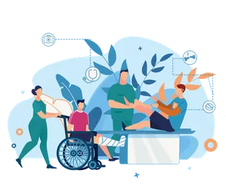 受伤轮椅看病免抠