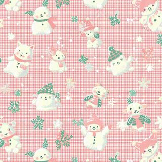 格子可爱图案纹理背景，布料