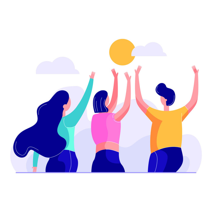 扁平化人物场景办公互联网等距ai矢量设计网页海报UI素材插画