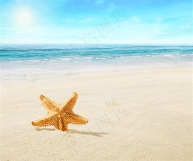 唯美夏季海滩景色摄影