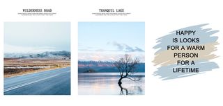 三联字体水海装饰画