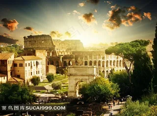 古罗马建筑摄影
