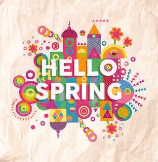 欢迎春天花开素材