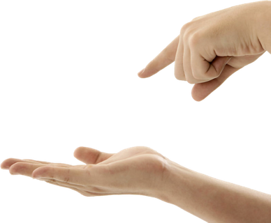 手打开手点击手势免抠png