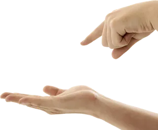 手打开手点击手势免抠png