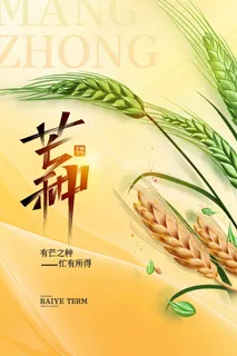 芒种 芒种海报图片