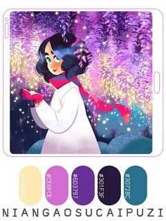 高质量插画配色色卡