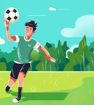 足球玩耍运动背景