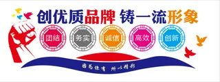 企业 品牌 形象 文化墙
