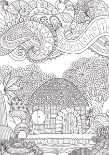 儿童卡通黑白手绘线描线稿