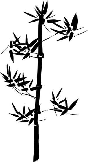 竹子水墨画中国风国画墨水书法竹子画