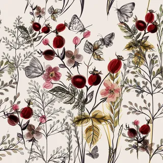 花卉唯美手绘花朵面料纹理手机壳布料面料印花服装矢量图案素材