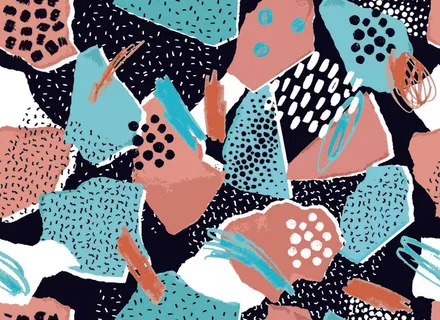 少数民族藏族特色花纹波西米亚风纹理背景图案设计AI矢量图片素材