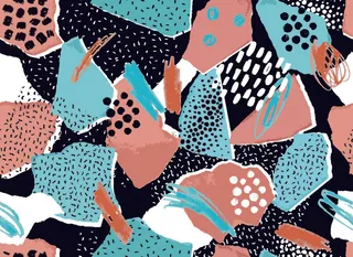 少数民族藏族特色花纹波西米亚风纹理背景图案设计AI矢量图片素材