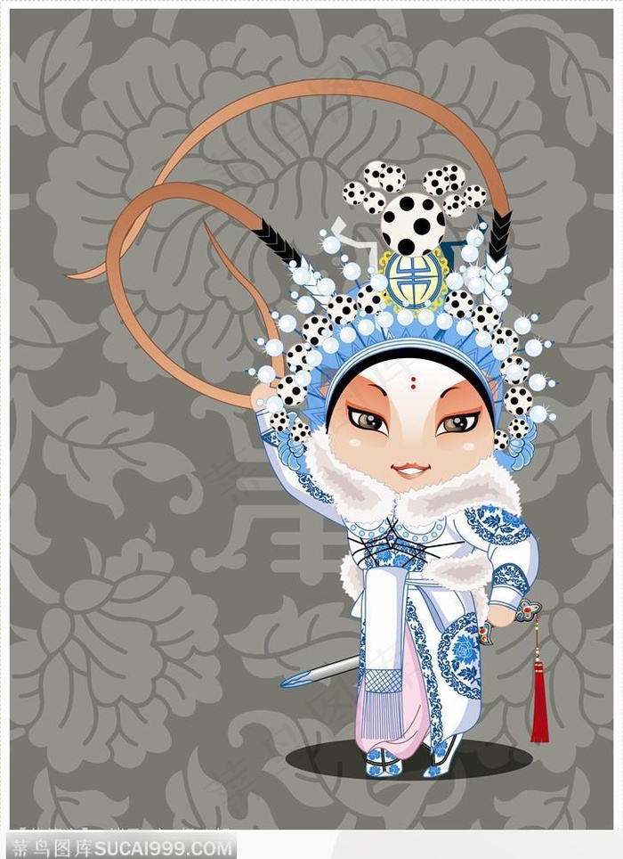 【花箭衣】挡马之杨八姐高清图片