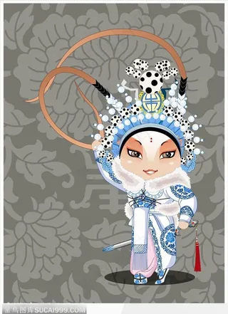 【花箭衣】挡马之杨八姐高清图片