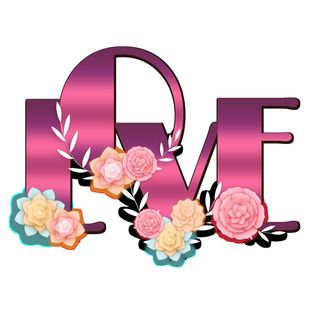 设计love字装饰情人节