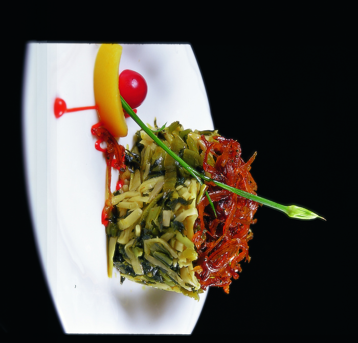 1009LC-0117丁香鱼拌梅菜笋丝