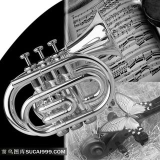 音乐器材无框画素材