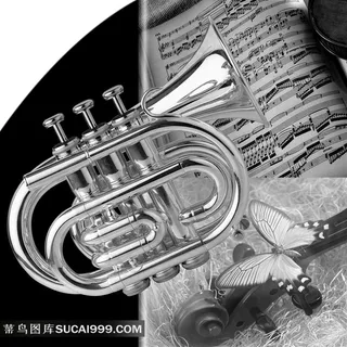 音乐器材无框画素材