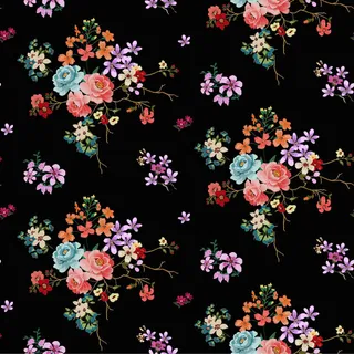 花卉唯美手绘花朵面料纹理手机壳布料面料印花服装矢量图案素材