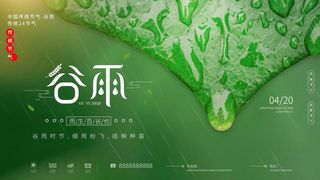 谷雨 谷雨宣传海报