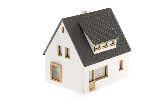 中式房屋建筑物模型高清图片