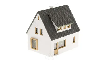 中式房屋建筑物模型高清图片