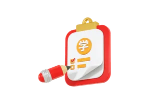 创意C4D开学季教育图标3D立体模型