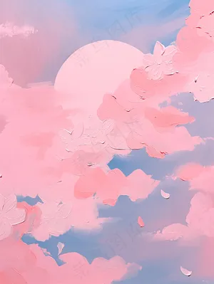 颜料肌理感色彩插画背景